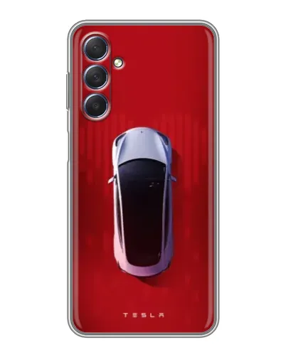 Чехол для Samsung Galaxy M54 (5G) с картинкой «Tesla Top View»