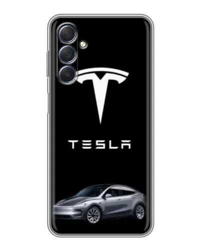 Чехол для Samsung Galaxy M54 (5G) с картинкой «Tesla Model Y»