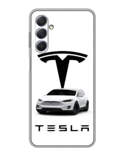 Чехол для Samsung Galaxy M54 (5G) с картинкой «Tesla White Style» Чехол для Samsung Galaxy M54 (5G) с картинкой «Tesla White Style»