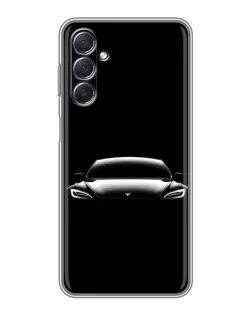Чехол для Samsung Galaxy M54 (5G) с картинкой «Фары Tesla Night» Чехол для Samsung Galaxy M54 (5G) с картинкой «Фары Tesla Night»