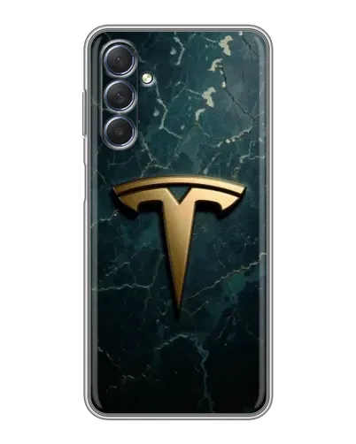 Чехол для Samsung Galaxy M54 (5G) с картинкой «Мраморная Tesla Gold»