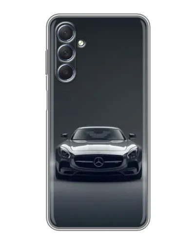 Чехол для Samsung Galaxy M54 (5G) с картинкой «Mercedes на черном»