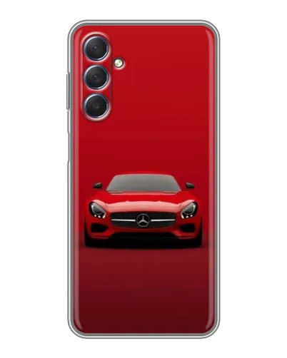 Чехол для Samsung Galaxy M54 (5G) с картинкой «Красный Mercedes AMG»