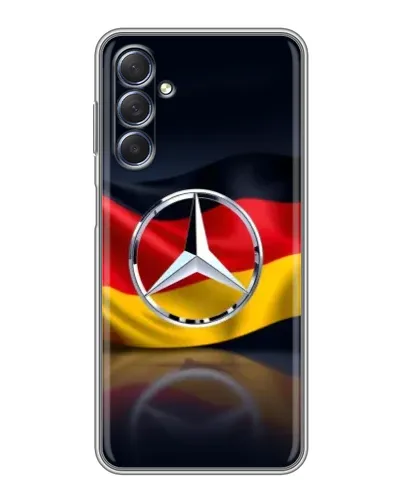 Чехол для Samsung Galaxy M54 (5G) с картинкой «Mercedes — флаг Германии»