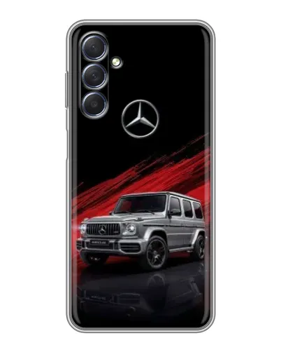 Чехол для Samsung Galaxy M54 (5G) с картинкой «Mercedes G-Class красный»