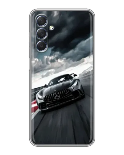 Чехол для Samsung Galaxy M54 (5G) с картинкой «Гоночный Mercedes AMG»