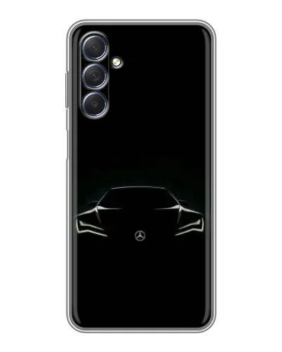 Чехол для Samsung Galaxy M54 (5G) с картинкой «Mercedes — силуэт авто» Чехол для Samsung Galaxy M54 (5G) с картинкой «Mercedes — силуэт авто»