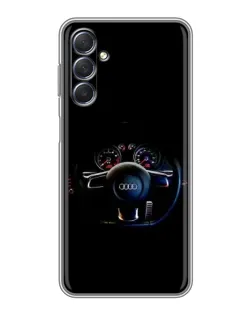 Чехол для Samsung Galaxy M54 (5G) с картинкой «Салон Audi — руль» Чехол для Samsung Galaxy M54 (5G) с картинкой «Салон Audi — руль»