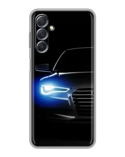 Чехол для Samsung Galaxy M54 (5G) с картинкой «Неоновый взгляд Audi»