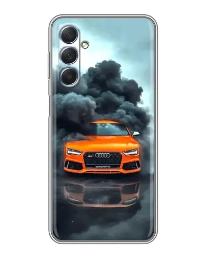Чехол для Samsung Galaxy M54 (5G) с картинкой «Audi в облаках дыма»