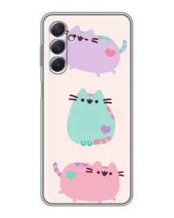 Чехол для Samsung Galaxy M54 (5G) с картинкой «Pusheen трио» Чехол для Samsung Galaxy M54 (5G) с картинкой «Pusheen трио»