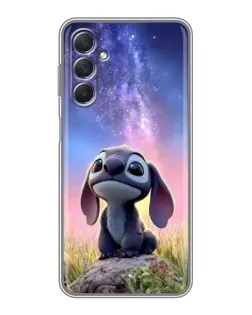 Чехол для Samsung Galaxy M54 (5G) с картинкой «Стич на рассвете»