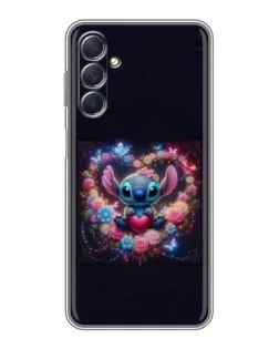 Чехол для Samsung Galaxy M54 (5G) с картинкой «Stitch в цветах»