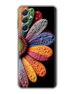 Чехол для Samsung Galaxy M54 (5G) с картинкой «Радужный цветок»