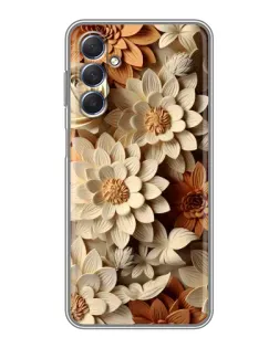 Чехол для Samsung Galaxy M54 (5G) с картинкой «Бежевый флористический декор»