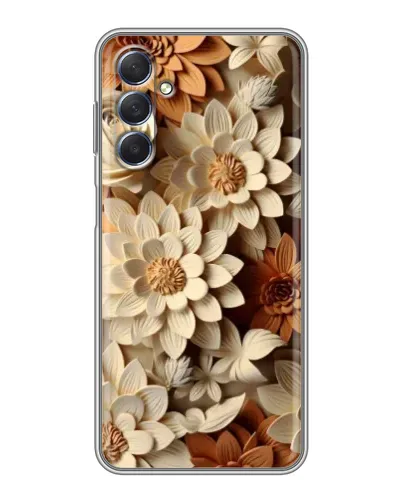 Чехол для Samsung Galaxy M54 (5G) с картинкой «Бежевый флористический декор» Чехол для Samsung Galaxy M54 (5G) с картинкой «Бежевый флористический декор»
