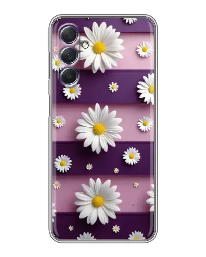 Чехол для Samsung Galaxy M54 (5G) с картинкой «Ромашки на фиолетовом» Чехол для Samsung Galaxy M54 (5G) с картинкой «Ромашки на фиолетовом»