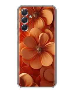 Чехол для Samsung Galaxy M54 (5G) с картинкой «Оранжевый макро цветок»