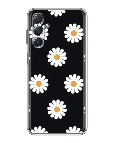 Чехол для Samsung Galaxy M54 (5G) с картинкой «Ромашки на черном» Чехол для Samsung Galaxy M54 (5G) с картинкой «Ромашки на черном»