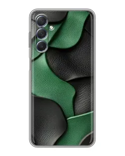 Чехол для Samsung Galaxy M54 (5G) с картинкой «Зеленые кожаные волны»