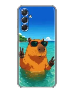 Чехол для Samsung Galaxy M54 (5G) с картинкой «Морская капибара» Чехол для Samsung Galaxy M54 (5G) с картинкой «Морская капибара»
