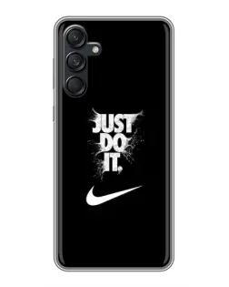 Чехол для Samsung Galaxy M55 5G с картинкой «Текстовый принт Nike» Чехол для Samsung Galaxy M55 5G с картинкой «Текстовый принт Nike»