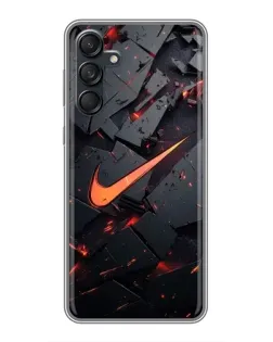 Чехол для Samsung Galaxy M55 5G с картинкой «Nike — эффект разломов» Чехол для Samsung Galaxy M55 5G с картинкой «Nike — эффект разломов»