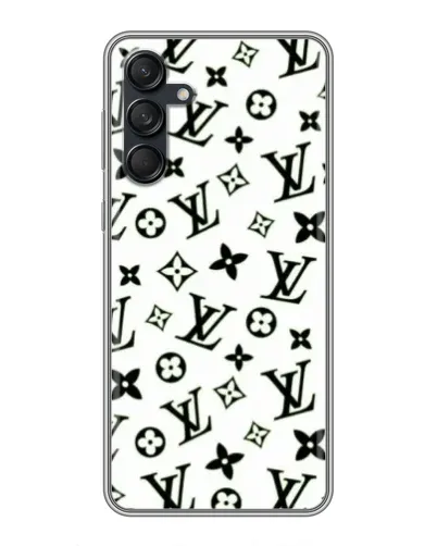 Чехол для Samsung Galaxy M55 5G с картинкой «Монохромный хаос LV»