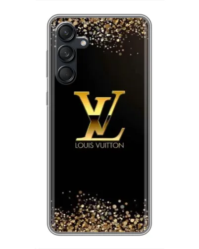 Чехол для Samsung Galaxy M55 5G с картинкой «LV — золотые искры»