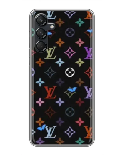 Чехол для Samsung Galaxy M55 5G с картинкой «Цветная монограмма LV»