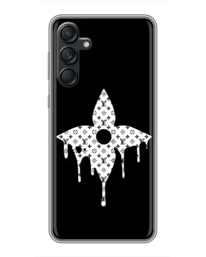 Чехол для Samsung Galaxy M55 5G с картинкой «Цветочная монограмма»