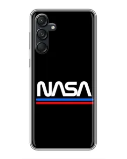 Чехол для Samsung Galaxy M55 5G с картинкой «NASA — классика Red Blue»