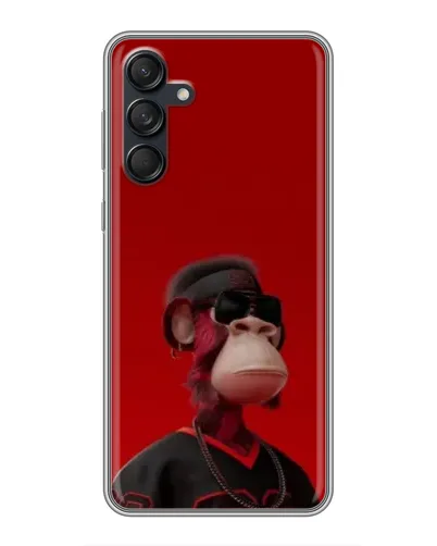 Чехол для Samsung Galaxy M55 5G с картинкой «Bored Ape в красном» Чехол для Samsung Galaxy M55 5G с картинкой «Bored Ape в красном»