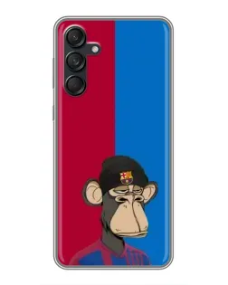 Чехол для Samsung Galaxy M55 5G с картинкой «Bored Ape — фанат Барсы» Чехол для Samsung Galaxy M55 5G с картинкой «Bored Ape — фанат Барсы»