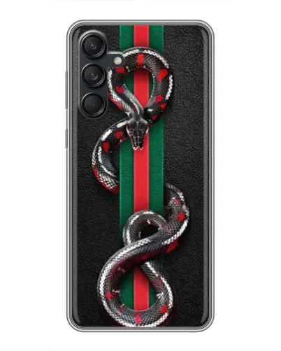 Чехол для Samsung Galaxy M55 5G с картинкой «Gucci — змея на полосе» Чехол для Samsung Galaxy M55 5G с картинкой «Gucci — змея на полосе»