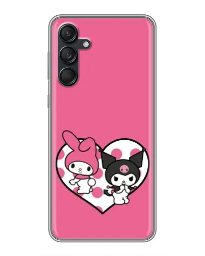Чехол для Samsung Galaxy M55 5G с картинкой «Kuromi и My Melody»