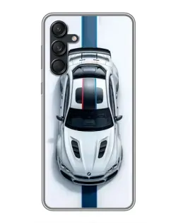 Чехол для Samsung Galaxy M55 5G с картинкой «Вид сверху — BMW M» Чехол для Samsung Galaxy M55 5G с картинкой «Вид сверху — BMW M»