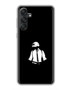 Чехол для Samsung Galaxy M55 5G с картинкой «PUBG — белый шлем»