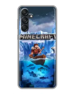 Чохол для Samsung Galaxy M55 5G з картинкою «Minecraft льодянийсвіт» Чохол для Samsung Galaxy M55 5G з картинкою «Minecraft льодянийсвіт»