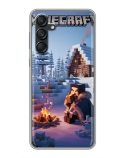 Чохол для Samsung Galaxy M55 5G з картинкою «Зимовий Minecraft» Чохол для Samsung Galaxy M55 5G з картинкою «Зимовий Minecraft»