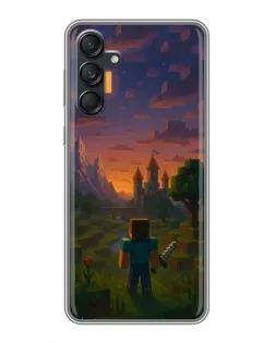 Чохол для Samsung Galaxy M55 5G з картинкою «Стів біля вежі» Чохол для Samsung Galaxy M55 5G з картинкою «Стів біля вежі»