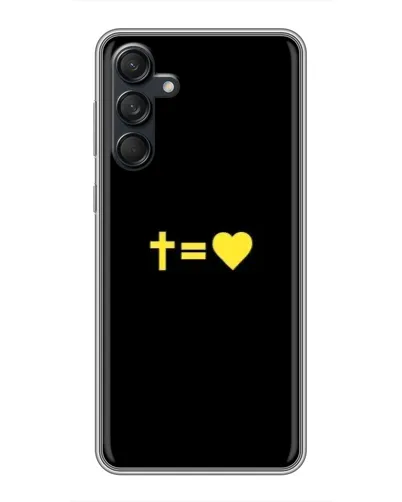 Чехол для Samsung Galaxy M55 5G с картинкой «Сердце и Крест»