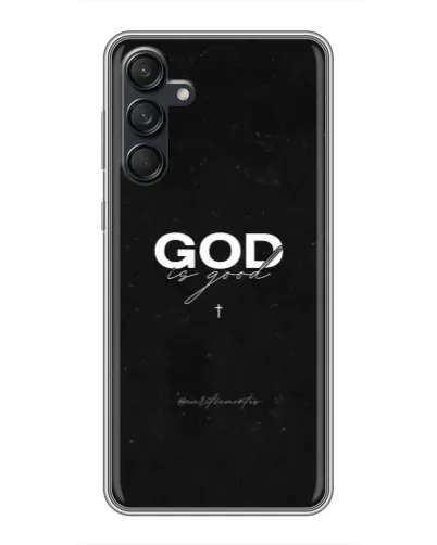 Чехол для Samsung Galaxy M55 5G с картинкой «GOD — Бог над всем»