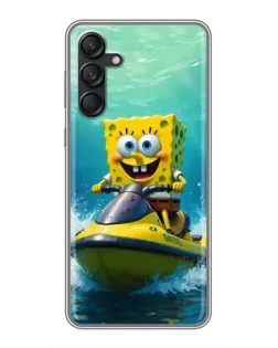 Чохол для Samsung Galaxy M55 5G з картинкою «Спанч Боб на гідроциклі» Чохол для Samsung Galaxy M55 5G з картинкою «Спанч Боб на гідроциклі»