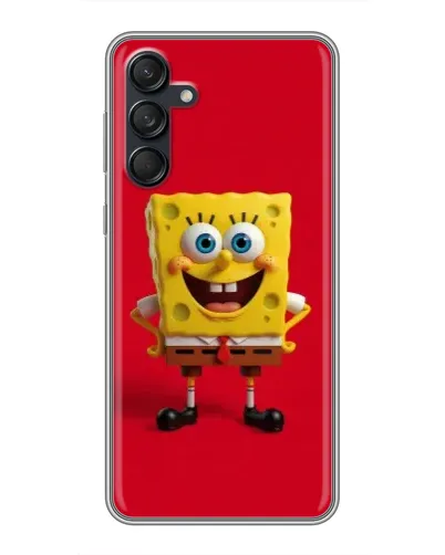 Чехол для Samsung Galaxy M55 5G с картинкой «Спанч Боб на красном» Чехол для Samsung Galaxy M55 5G с картинкой «Спанч Боб на красном»
