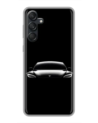 Чехол для Samsung Galaxy M55 5G с картинкой «Фары Tesla Night» Чехол для Samsung Galaxy M55 5G с картинкой «Фары Tesla Night»