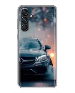 Чехол для Samsung Galaxy M55 5G с картинкой «Mercedes — ночной город» Чехол для Samsung Galaxy M55 5G с картинкой «Mercedes — ночной город»
