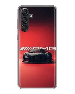 Чехол для Samsung Galaxy M55 5G с картинкой «Mercedes AMG — красная линия»