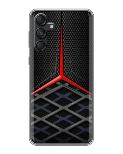 Чехол для Samsung Galaxy M55 5G с картинкой «Mercedes Carbon Grid»