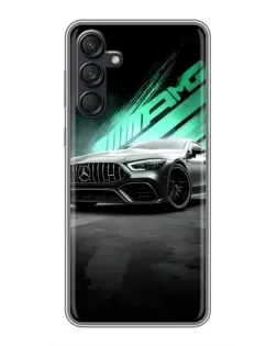 Чехол для Samsung Galaxy M55 5G с картинкой «Темный Mercedes AMG»